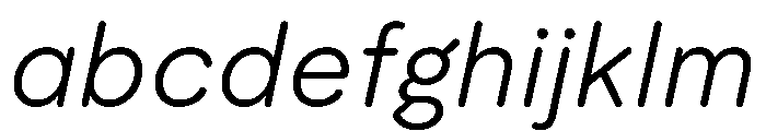 ModeratRounded LightItalic FONT