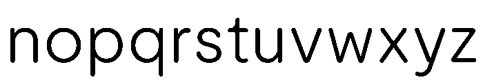 ModeratRounded Light Font LOWERCASE