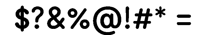 ModeratRounded SemiBold Font OTHER CHARS