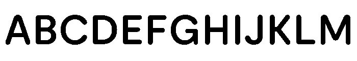 ModeratRounded SemiBold Font UPPERCASE