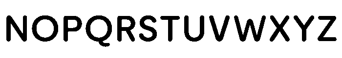 ModeratRounded SemiBold Font UPPERCASE