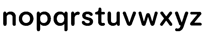 ModeratRounded SemiBold Font LOWERCASE