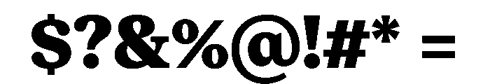 ModeratSerif Black Font OTHER CHARS