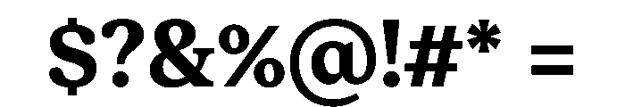 ModeratSerif Bold Font OTHER CHARS