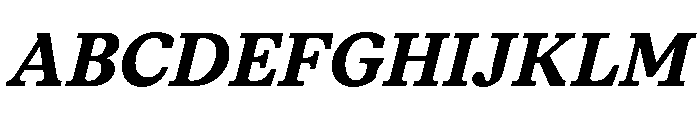 ModeratSerif BoldItalic Font UPPERCASE
