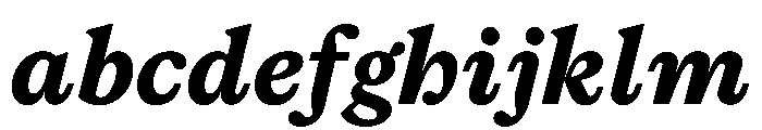 ModeratSerif BoldItalic FONT