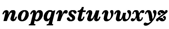 ModeratSerif BoldItalic Font LOWERCASE