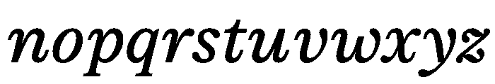ModeratSerif BookItalic Font LOWERCASE