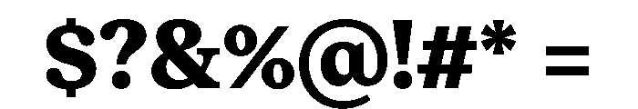 ModeratSerif ExtraBold Font OTHER CHARS