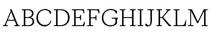 ModeratSerif ExtraLight Font UPPERCASE