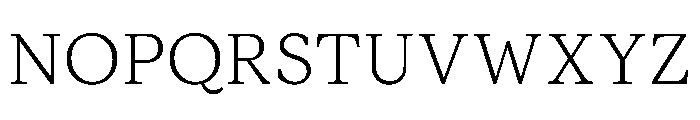 ModeratSerif ExtraLight Font UPPERCASE