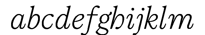 ModeratSerif ExtraLightItalic FONT