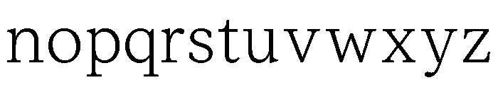 ModeratSerif ExtraLight Font LOWERCASE