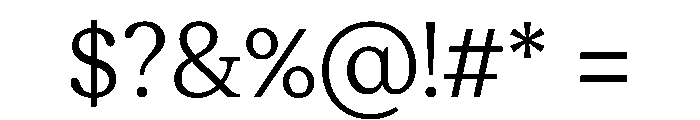 ModeratSerif Light Font OTHER CHARS