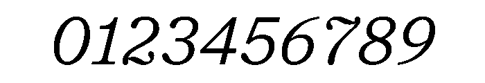 ModeratSerif LightItalic Font OTHER CHARS