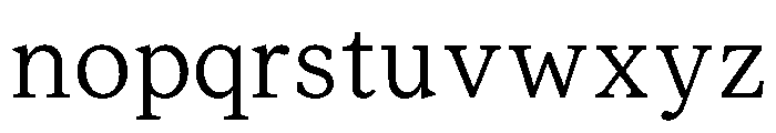 ModeratSerif Light Font LOWERCASE