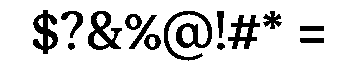 ModeratSerif Medium Font OTHER CHARS