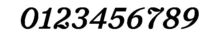 ModeratSerif MediumItalic Font OTHER CHARS