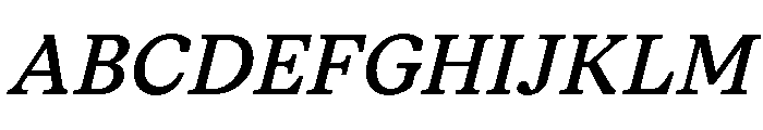 ModeratSerif MediumItalic Font UPPERCASE