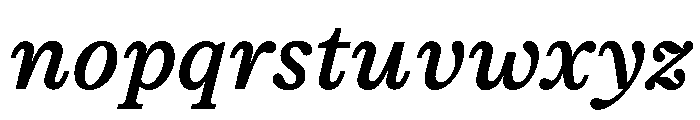 ModeratSerif MediumItalic Font LOWERCASE