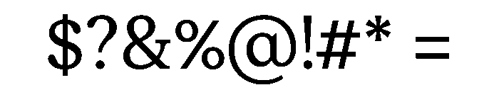 ModeratSerif Regular Font OTHER CHARS