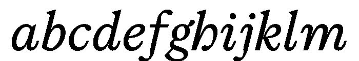 ModeratSerif RegularItalic FONT