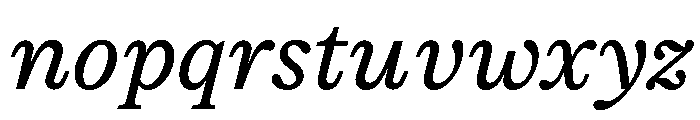 ModeratSerif RegularItalic Font LOWERCASE