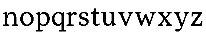ModeratSerif Regular Font LOWERCASE