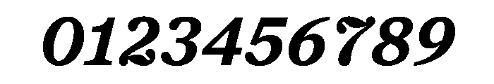 ModeratSerif SemiBoldItalic Font OTHER CHARS