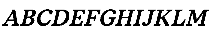 ModeratSerif SemiBoldItalic Font UPPERCASE