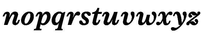 ModeratSerif SemiBoldItalic Font LOWERCASE
