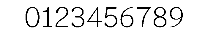 ModeratSerif Thin Font OTHER CHARS