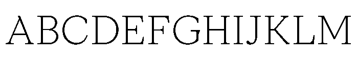 ModeratSerif Thin Font UPPERCASE