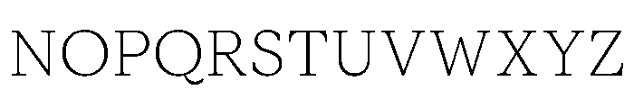 ModeratSerif Thin Font UPPERCASE