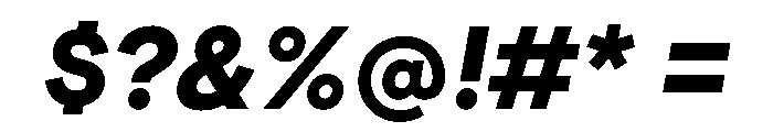 ModernEra 2026Trial BlackItalic Font OTHER CHARS