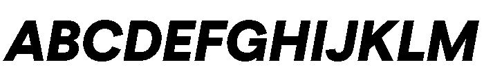 ModernEra 2026Trial BlackItalic Font UPPERCASE