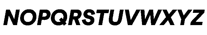 ModernEra 2026Trial BlackItalic Font UPPERCASE