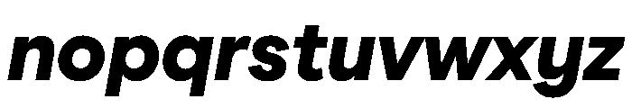 ModernEra 2026Trial BlackItalic Font LOWERCASE