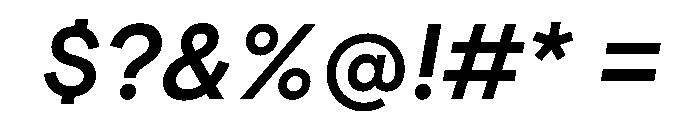 ModernEra 2026Trial BoldItalic Font OTHER CHARS