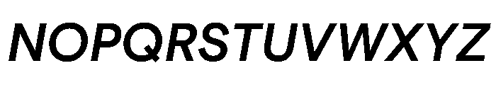 ModernEra 2026Trial BoldItalic Font UPPERCASE