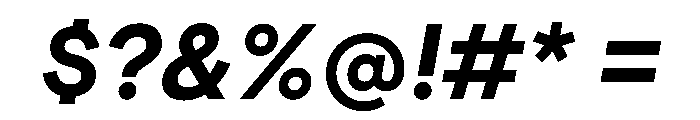ModernEra 2026Trial ExtraBoldItalic Font OTHER CHARS