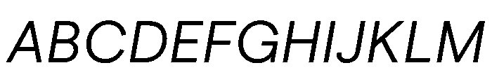 ModernEra 2026Trial Italic Font UPPERCASE