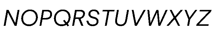 ModernEra 2026Trial Italic Font UPPERCASE