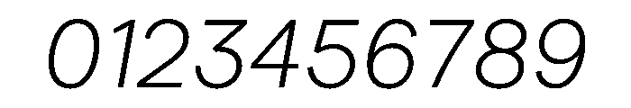 ModernEra 2026Trial LightItalic Font OTHER CHARS