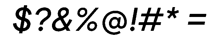 ModernEra 2026Trial MediumItalic Font OTHER CHARS