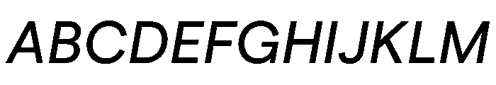 ModernEra 2026Trial MediumItalic Font UPPERCASE