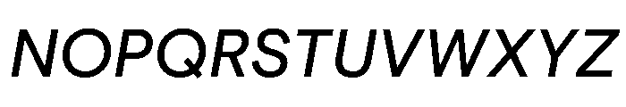 ModernEra 2026Trial MediumItalic Font UPPERCASE