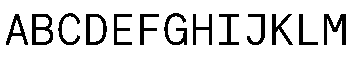 ModernEraMono Regular Font UPPERCASE