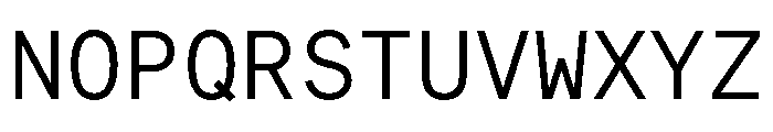 ModernEraMono Regular Font UPPERCASE