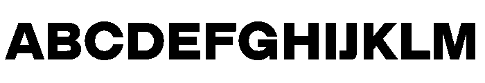 ModernGothic Black Font UPPERCASE